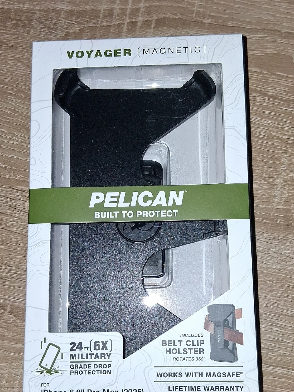 Pelican Voyager Magnetic Belt Clip Holster – Black